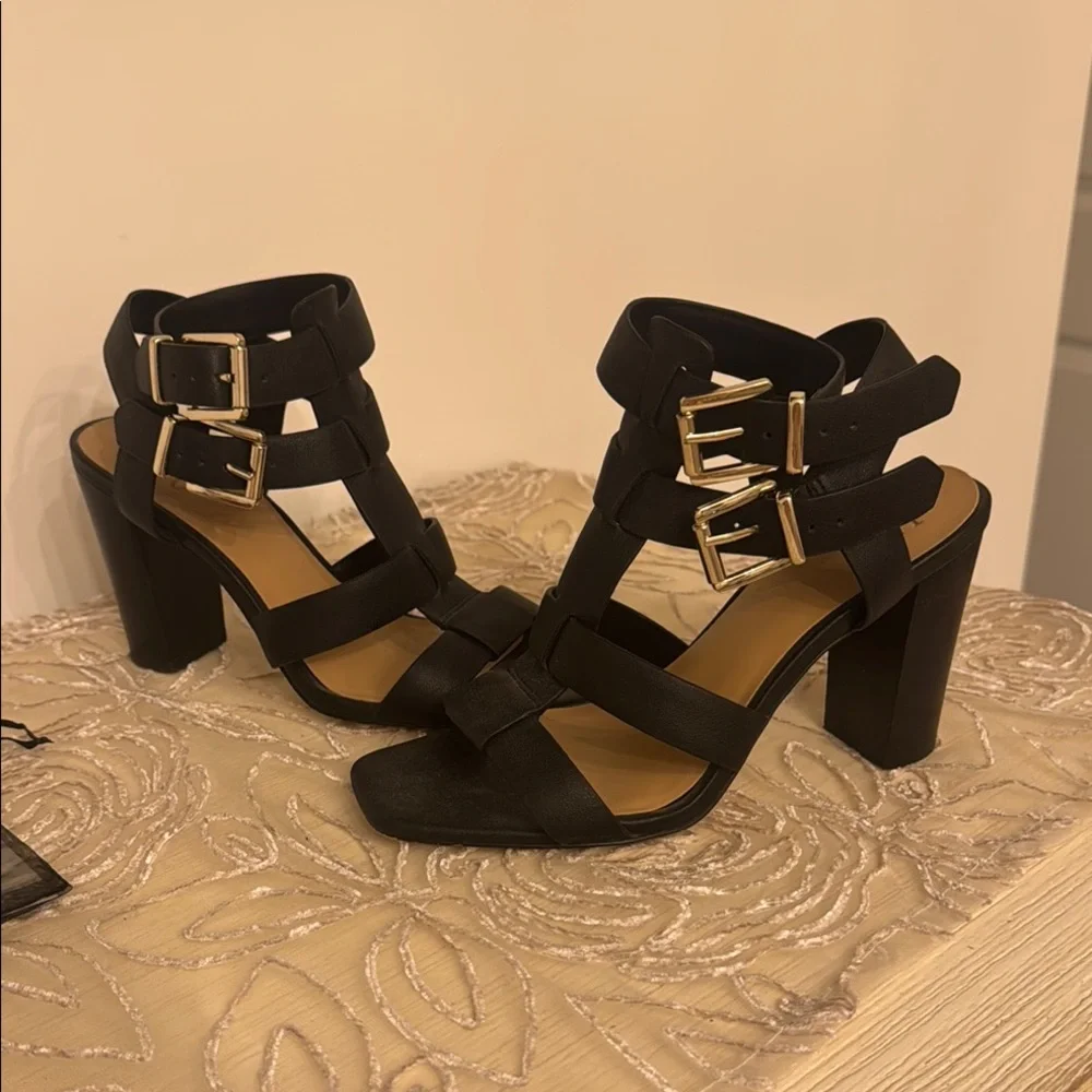 INC International Concepts Black  block Heels - Picture 5 of 12